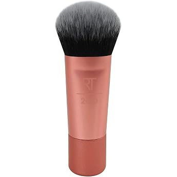 Real Techniques Mini Travel Size Expert Face Makeup Brush for Foundation Packaging and Handle Colour May Vary