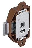 1 Stück - Gedotec Aufschraubschloss Piccolo-Nova ohne Schlossrosette für Vierkant-Stift - Modell H9985