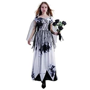 SEA HARE Vestido de Novia Fantasma de Halloween Para Mujer