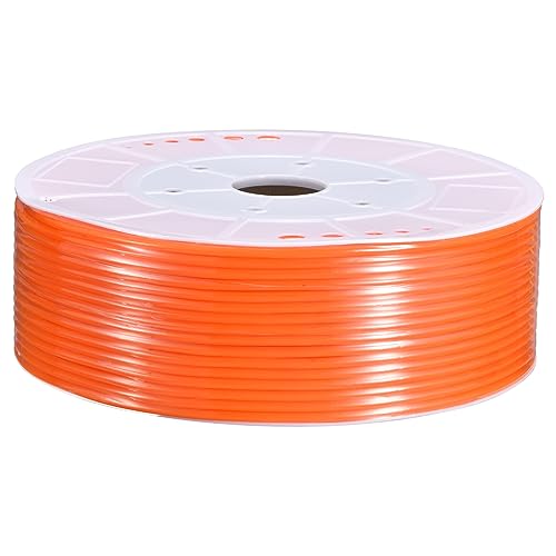 Image of MECCANIXITY Pneumatic Tubing Pipe, 6mmx4mm 525ft 160 Meters PU Air Line Tubing Hose Tube Red for Fluid Transfer Air Compressor