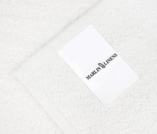 Marlin Linens Cotton Washcloth Set Of 60 For Bathroom - 12X12 Inches Soft, Absorbent, And Durable Ideal For Bath, Face, And Hands, Gentle On Skin For Home, Gym, And Travel - White #TOP4