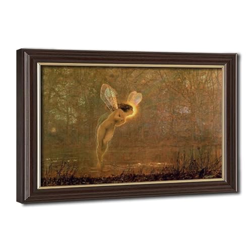 Peinture magique John Atkinson Grimshaw Iris Fairy impression sur toile en cadre 20x30 cm