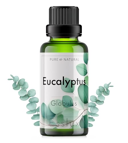 Image of Esslux Eucalyptus Essential Oil - Pure & Natural Nilgiri Oil for Cold, Cough & Congestion | 100% Therapeutic Grade Eucalyptus Oil for Aromatherapy, Diffuser & Air Freshening - 30ML