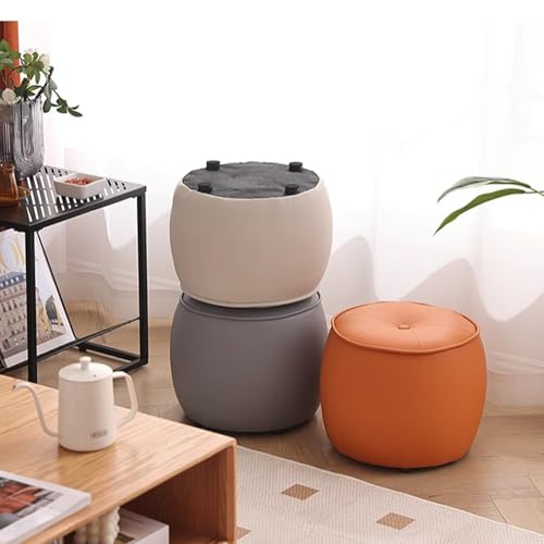 Tabouret rond imperméable et empilable pour résoudre le manque de sièges dans le salon