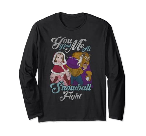 T-shirt Belle et la Bête manches longues pour un style décontracté d'hiver
