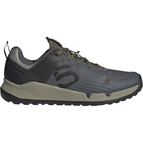 adidas, Mens Five Ten Trailcross XT Mountain Bike Shoes Grey/Black/Olive Strata 13 Medium