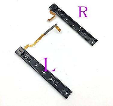 Left Right R L Slider Rail with Flex Cable Fix Part Replacement for Switch NS NX Console (Right Slider Rail)