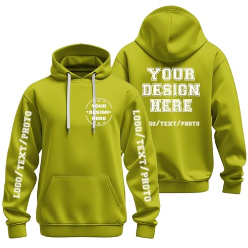 Sudaderas hombres con capucha personalizadas para crear tu propio diseño con texto