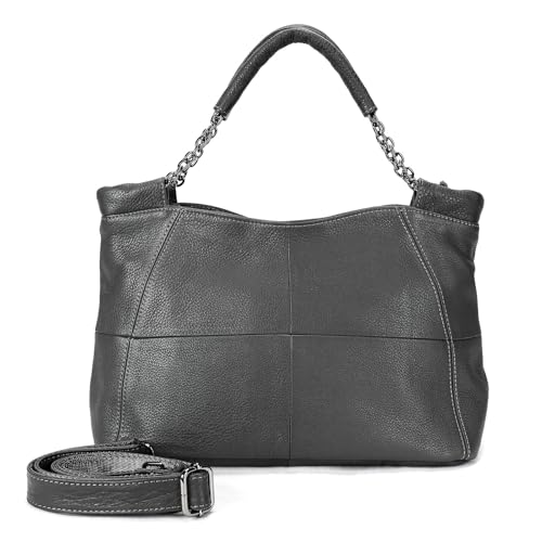 Image of Genuine Leather Women Handbags and Purses Designer Medium Tote Bag Fashion Shoulder Crossbody Satchel Hobo Bag