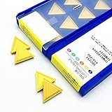 tpm ready false  GatherTOOL 10pcs / Set * TPMR160304 TPMR160308 YBC251. Lama di carburo TPMR 160304/08. for la Lavorazione dell\'Acciaio in Acciaio Inox (Angle : TPMR160304 YBC251, Shank Diameter : 10PCS(1BOX))