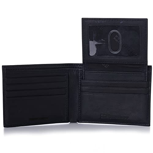 Alpine Swiss Mens Passcase Bifold Wallet Genuine Leather Comes in Gift Bag