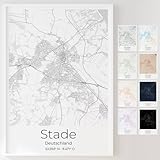 Mapdify Stade personalisiertes Stadtposter, dein 