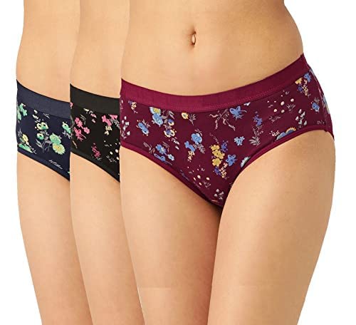 QOXOLYZ Women's Panties Soft & Shine Cotton Lycra Panty Skin Friendly Fabric Briefshipster (Pack of 3)