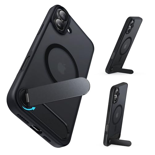Coque iPhone 16 Plus avec béquille rotative pour vos vidéos