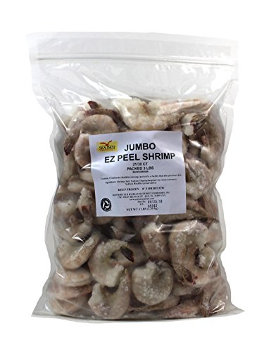 Sea Best 21/30 Count Jumbo Easy Peel Raw Shrimp, 3 Pound
