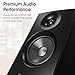 BESTISAN Powered Bookshelf Speakers, 50W Bluetooth Speakers with 4-Inch Woofer, Ideal for Record Player, Turntable, PC, and TV