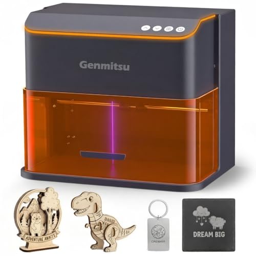 Sicurezza di Classe 1 e design chiuso: progettato per l'uso domestico e scolastico, il telaio completamente chiuso blocca la luce laser pericolosa (certificato di Classe 1). È dotato di un microinterruttore intelligente che interrompe istantaneamente le operazioni in caso di apertura del coperchio, oltre a un arresto di emergenza e una protezione dal surriscaldamento