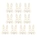 EXCEART Masques de Bricolage Vierges Animaux Lapin Lapin Masque en Papier Artisanat Fête Mascarade Masque Facial Décoration Costume de Fête Enfants Peinture Art Artisanat Jouets (Lapin) 10 Pcs
