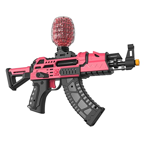 YaGee Electric Gel Ball Blaster, Water Bead Blaster in Backyard Fun and Outdoor Games, Shoots Eco-Friendly Gel Balls for Boys and Girls, Adults Teens (Rose)