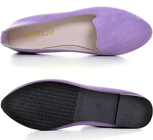 SAILING LU Women Round Toe Flats Comfortable Ballet Shoes Dressy Slip-ons Loafers - Image 4