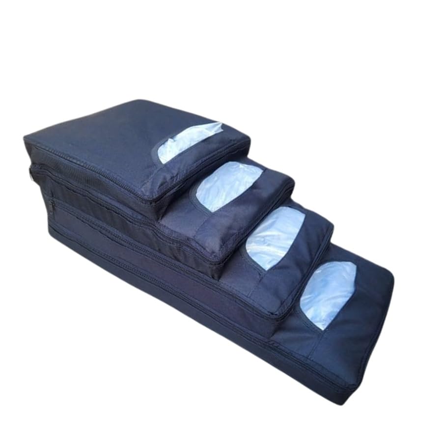 Porta Bolsa Sacola Sacolinha Plástica Feira Mercado Loja (4 Aberturas)