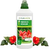 Purgrün® Hibiskus-Dünger 1 Liter – Organisch-mineralische Rezeptur – Premium-Flüssigdünger...