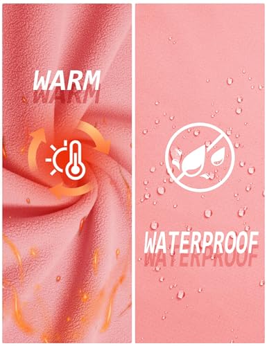 TACVASEN Outdoor Jacket 3 in 1 Women's Fleece Waterproof Ski Snowboard Coat Outdoor