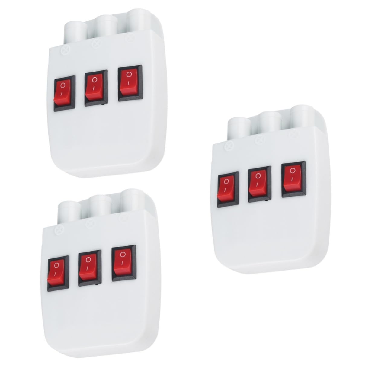 HEALLILY 3 Pcs Teaching Instrument Three- Way Semiconductor Optic Tools Optics Kit Science Three Light Source Physics Kit Laboratory Physical Optics Experiment Equipment Plastic White