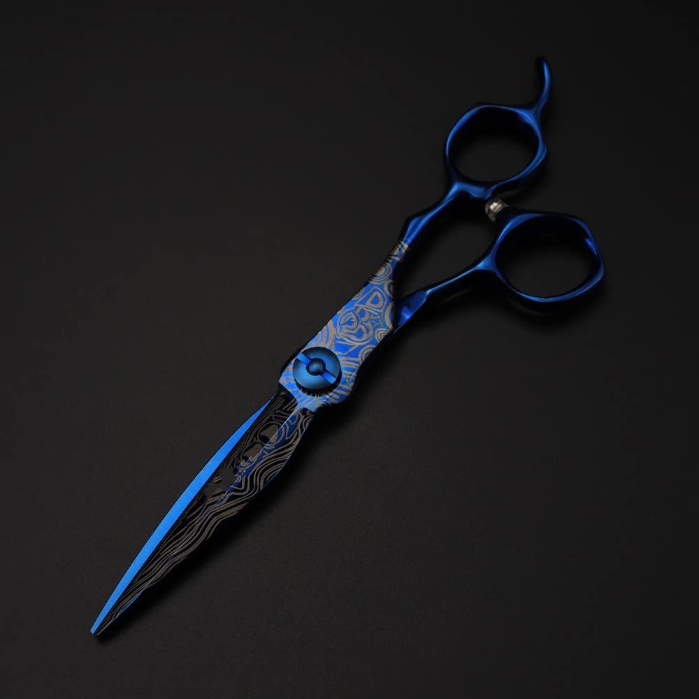 Professional Hair Cutting Shears Professional 6inch Scissor Damascus Hair Scissors Haircut thinning Barber Tools Cutting Shears Hairdressing Scissors