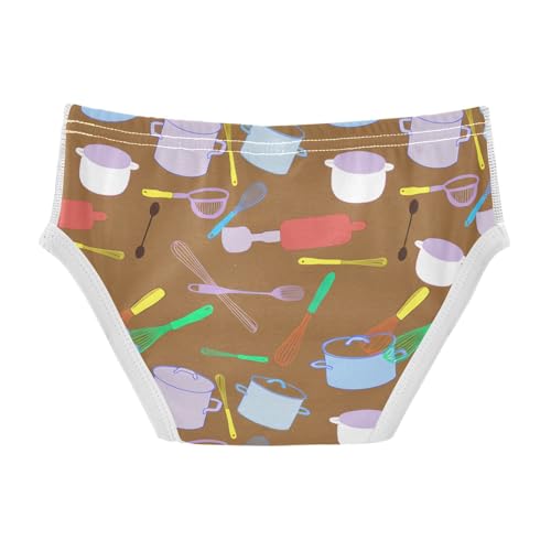 Colorful Kitchen Utensils Pots Toddler Boy's Underwear 2T 202c12202