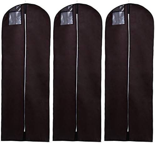 HIMRY Breathable Wedding Gown Dress Garment Clothes Cover Bag 70" Long Zip, for Wedding Dresses, evening dresses, dresses, suits, coats, jackets, trousers and longer clothes, with POCKET, KXB103 red