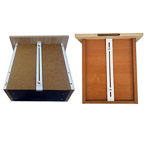 FRMSAET Drawer Repair Kit - Used to Reinforce and Repair Wooden/MDF/Chipboard Drawers Cabinet Reinforcement Heavy Duty Steel Hardware Furniture Accessories Brackets - Includes Screws (4 Pack) - Thumbnail 5
