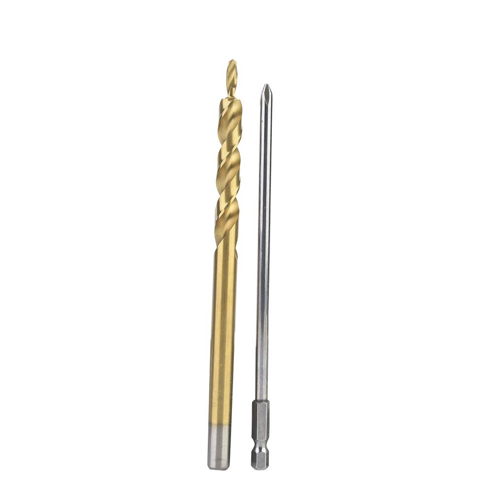 Hyuduo Modello di Foro Tascabile Lungo con Trapano a e Trapano a Trapining, Ideale per Progetti di Lavorazione del Legno e Vari Spessori delle Articolazioni