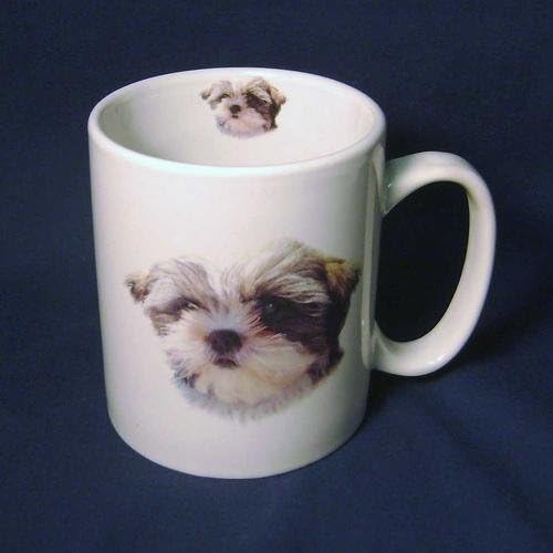 Cute Shih Tzu Puppy Dog Jumbo Taza de café de 14 onzas