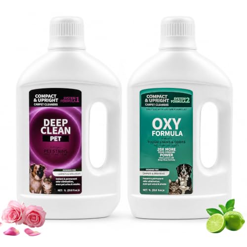 Image of Carpet Cleaner Solution for Shark, 1 L Deep Clean Pet & 1 L OXY Multiplier