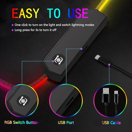 Armanza RGB Gaming Mouse Pad