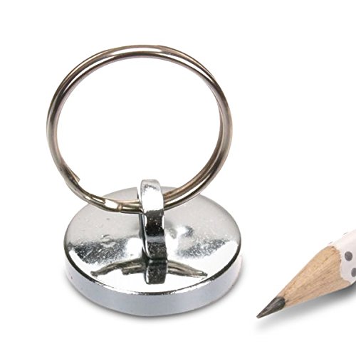 Neodym-Schlüsselanhänger Mit Magnet Und Beweglicher Öse – 28 Mm Durchmesser