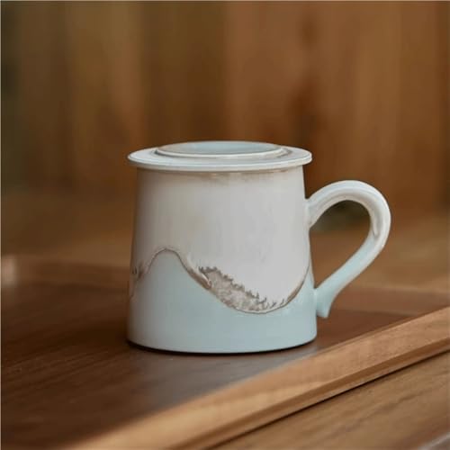 Tasse à café en céramique verte mug thé eau bureau 325ml