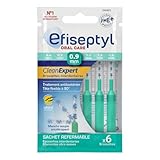 Efiseptyl - Brossettes Interdentaires Clean Expert 0,9mm - Sachet Refermable - Avec Traite...