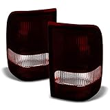 ACANII - For Red Smoke 1993-1997 Ford Ranger Tail Lights Lamps Aftermarket 93-97 Left+Right