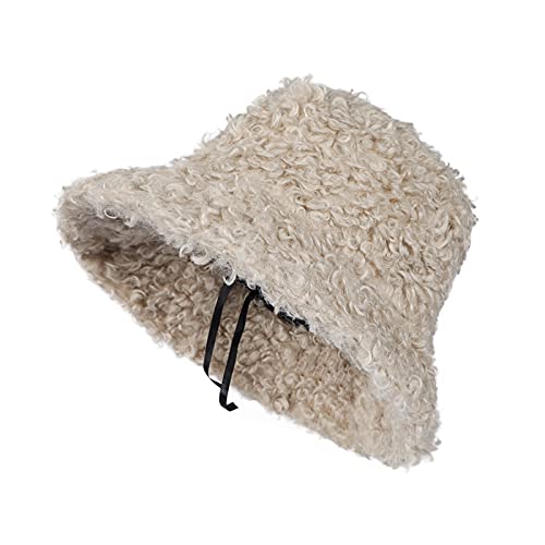 IBLUELOVER Fischerhüte Winter Eimer Hut Warm Damenmütze Fleece Fischermütze Outdoor Winddicht Beanie Kappe Verdickt Anglerhut Flauschig Wintermütze Damen Mädchen Bucket Hat für Freizeit Reisen – Bild 5