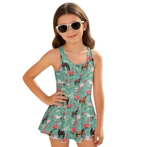 Traje de baño de una pieza para niñas que crece con ellas gracias al diseño ajustable