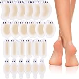 24 Cerotti Vesciche Piedi, Cerotti Idrocolloidali Impermeabili in 4 Forme per Talloni e Dita, Protezione Invisibile in Gel per Scarpe, Salva Tallone per Sport e Camminata, 24 Pezzi