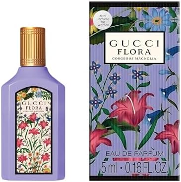 Gucci Flora Gorgeous Magnolia Perfume for Women EDP Mini Splash 0.16 Fl Oz