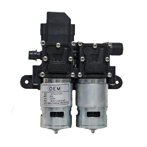 Image of OEM 12V Double Motor Diaphragm Water Pump | 8 LPM High Flow Rate | High Pressure Copper Winding Motor | Auto Cut-Off Agricultural & Sprayer Pump