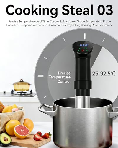 Machine sous vide 850 W avec écran tactile et programmation précise de la température