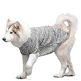 jersey navideño perro grande Nota: el suéter es adecuado para perros medianos y grandes, no para perros pequeños. Por ejemplo, husky, golden retriever, pastor, Alaska, etc. Comprueba la siguiente información de tallas cuidadosamente antes de realizar el pedido