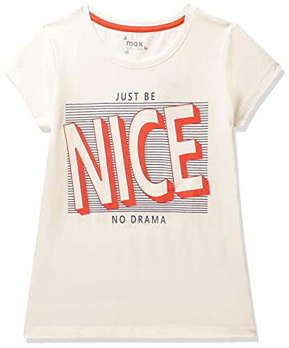 Image of Max Girls Printed Round Neck T-Shirt