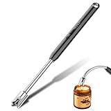 Stabfeuerzeug,GeeRic Lichtbogen Feuerzeug Elektrisch mit Sicherheitsschloss Winddicht Flammenlos USB Wiederaufladbares, Plasma Feuerzeug Tragbare Winddichte Flammenlose für Kerzen Anzünden, Gasherd