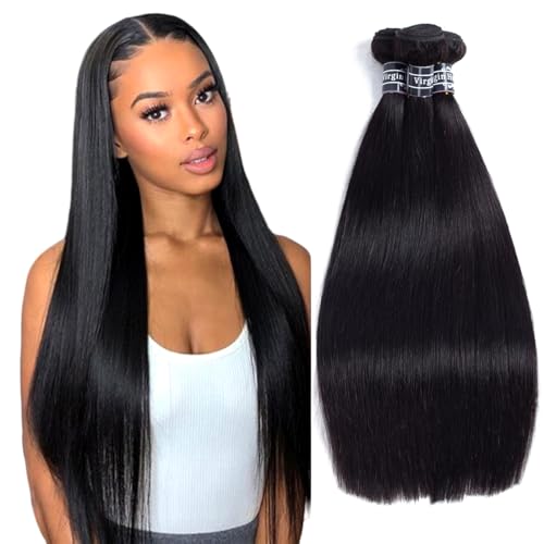 Straight Human Hair Bundles Brazilian Virgin Hair (14